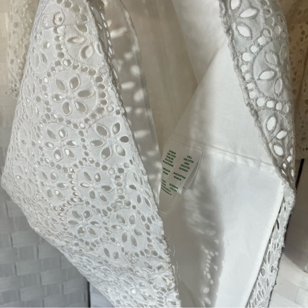 Lilly Pulitzer Primm Dress Size Small In Resort White Preppy Dainty Eyelet - Picture 8 of 13